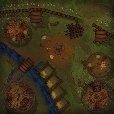 Yurt Camp 30x30 Rbattlemaps