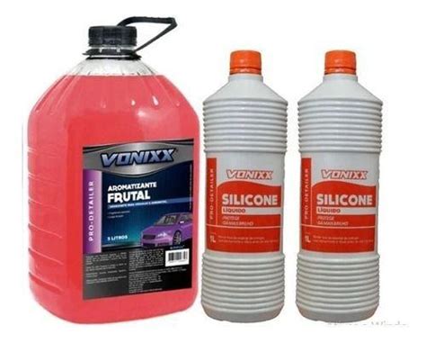 Kit Aromatizante Cheirinho De Carro 5l 2 Silicones Vonixx