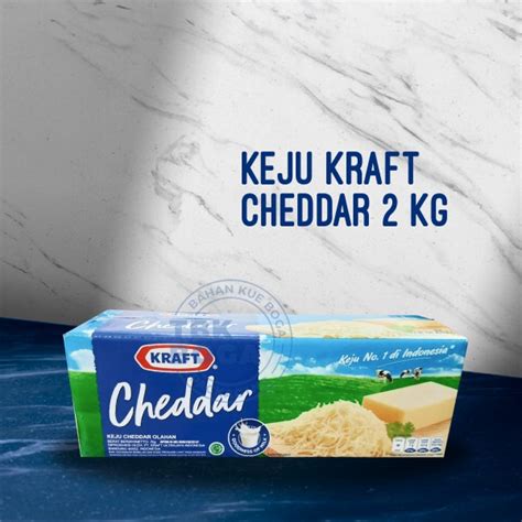 Jual Keju Kraft Kg Cheddar Cheese Chedar Kraf Shopee Indonesia