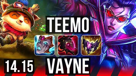 TEEMO Vs VAYNE TOP Quadra Rank 7 Teemo 1700 Games EUW