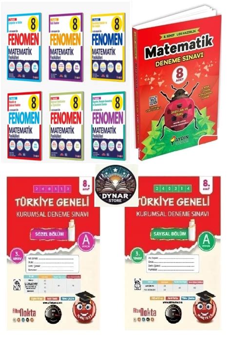 Fenomen Yayıncılık FENOMEN 8 SINIF MATEMATIK FASIKÜL SETI VE AYDIN