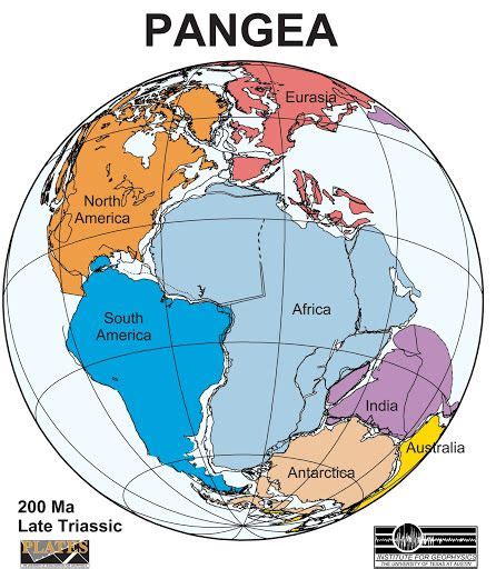 Pangea Map Outline