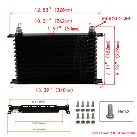 Row An Engine Oil Cooler Thermostat Sandwich Plate With Fan