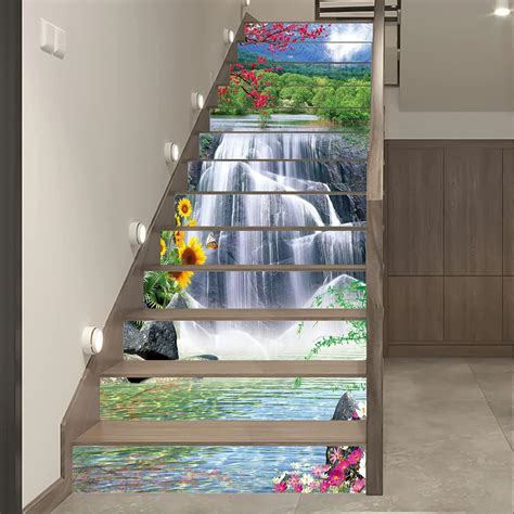 Amazon Artfanke 13pcs 3D Spring Flowers Waterfall Peel And Stick