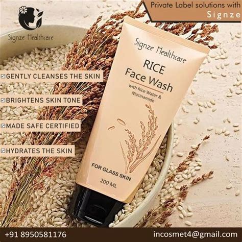 Rice Face Wash Third Party Manufacturing At Rs Piece Rice Water