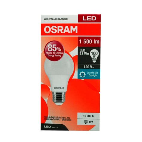 Foco Led Value a100 13w Luz Cálida Osram supermercadosantamaria