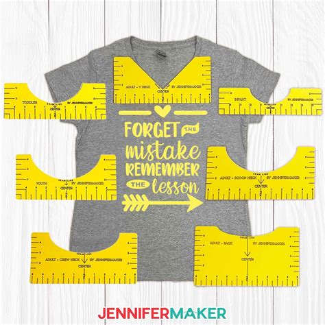 T Shirt Ruler Guide How To Get Perfect Placement Jennifer Maker