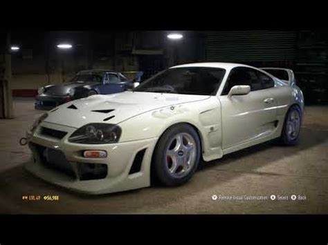 Need For Speed Toyota Supra Vehicle Customization Youtube