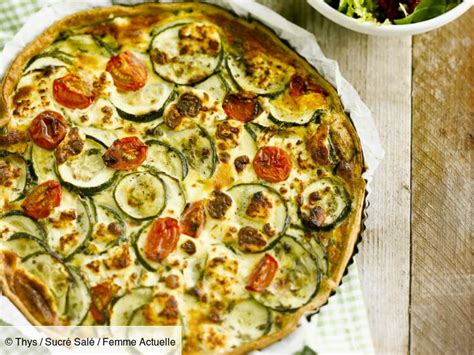 Quiche Courgette Chèvre Lardons Découvrez Les Recettes De Cuisine De