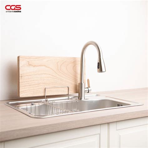 CGS Pisa Workstation Sink With CGS Emilia Pull Out Mixer Tap Bak Cuci