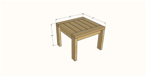 2x4 Outdoor Side Table Ana White