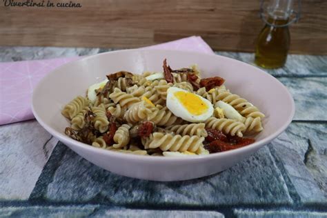 Pasta Fredda Con Melanzane Grigliate E Pomodori Secchi