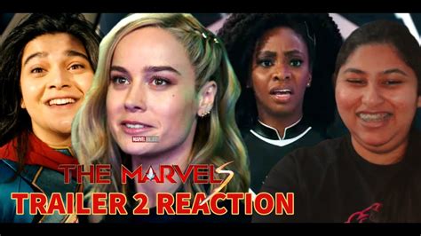 The Marvels Official Trailer Reaction Marvel Studios Brie Larson