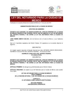 LEY DEL NOTARIADO PARA LA CIUDAD DE MEXICO Ley Del Notariado Para La