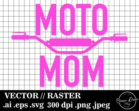 Moto Mom Digital Download Svg Png Eps Sublimated And Etsy