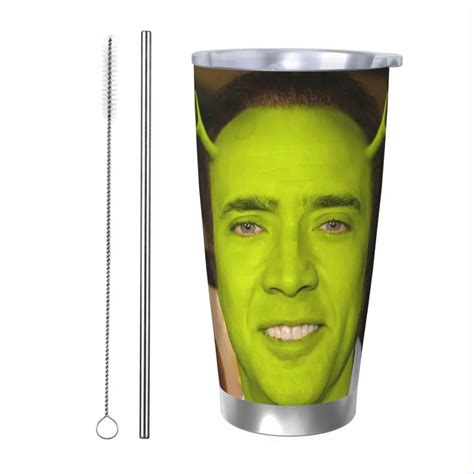 Nicolas Cage Kubek Z Izolacj Shrek Ze S Omkami Mieszne Kubki Do Kawy