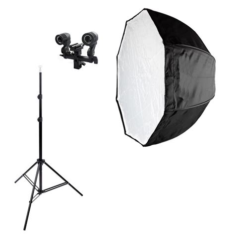 Softbox Greika Cm Octabox Sombrinha Kit Luz Cont Nua E Flash Submarino