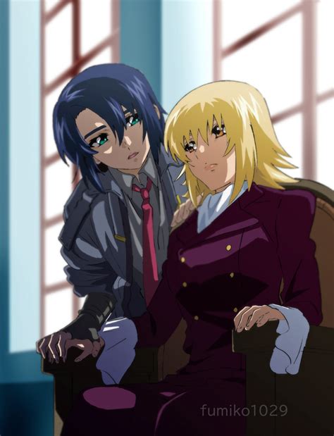 Cagalli Yula Athha And Athrun Zala Gundam And 2 More Drawn By Fumiko