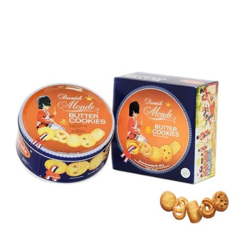 Jual Biskuit Kue Monde Butter Cookies Blue Shell Kaleng Biru Gr