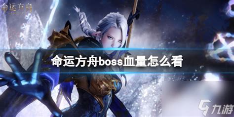 《命运方舟》boss血量查看方法介绍命运方舟九游手机游戏