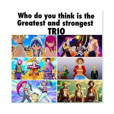 Who Are The Best Trio Anime Amino