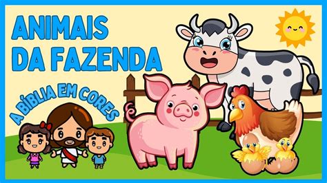 Conhecendo os Animais da Fazendinha Desenho Educativo Pré escolar