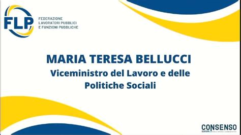 Intervento Del Vice Ministro Del Lavoro E Delle Politiche Sociali Maria