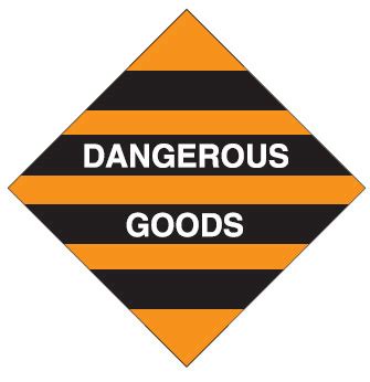 Dangerous Goods Labels & Placards - Dangerous Goods (White)