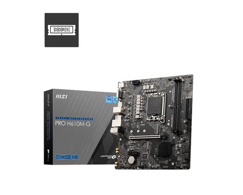 PRO H610M G Motherboard M ATX Intel 12th 13th Gen Processors