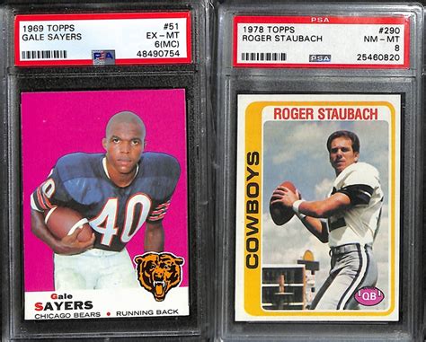 Lot Detail Lot Of 6 Vintage Topps PSA Graded Hall Of Fame Cards Inc