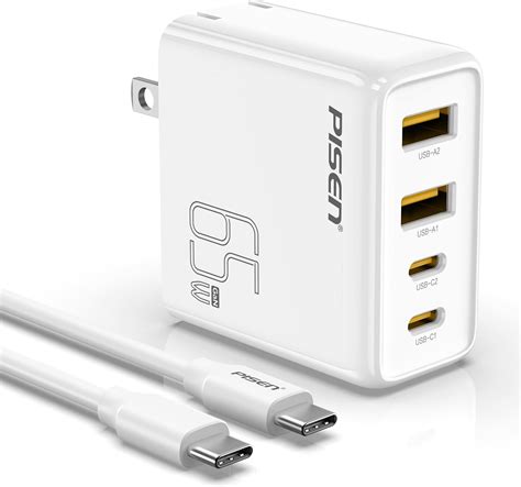 Amazon Pisen W Usb C Charger W Usb C Fast Charger Block With