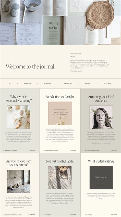 Minimal blog post layout web design | Minimal website design, Blog ...