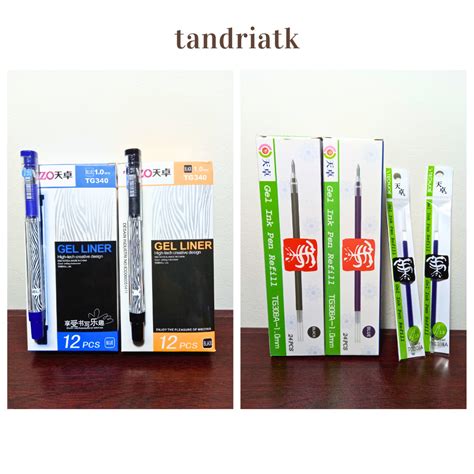 Jual Lusin Pcs Gel Pen Tizo Tg Mm Pulpen Tizo Tg