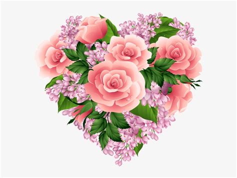 Floral Clipart Chalkboard Floral Heart Clip Art Png Image