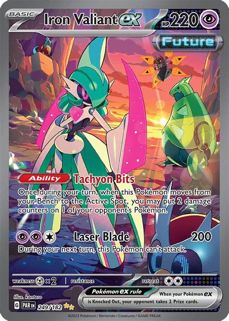 Iron Valiant Ex Paradox Rift Par Pkmncards In Pokemon