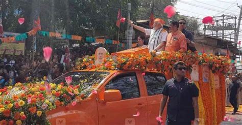 Pm Modi Leads Roadshow In Palakkad Kerala News Lok Sbaha Election