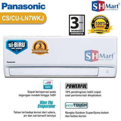 Jual Ac Panasonic Pk Si Biru Ln Wkj Standart Low Voltage R Cs