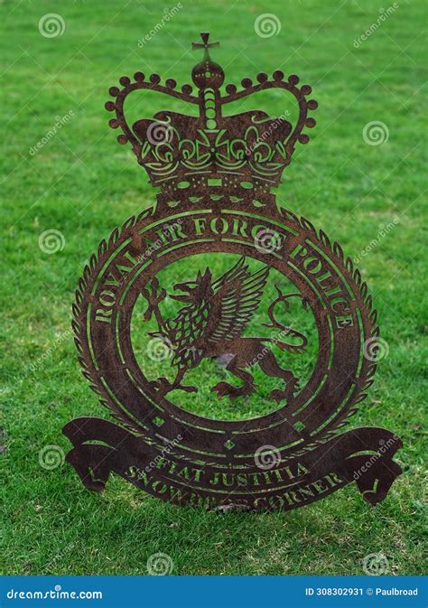 Newark Air Museum Newark Nottinghamshire Uk February 2024 The Royal Air Force Police Badge