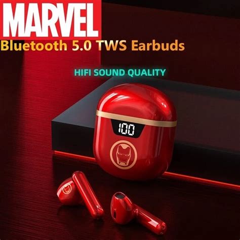 Origina Disney BTMV11 Iron Man TWS Earbuds Smart Touch Gaming Dual