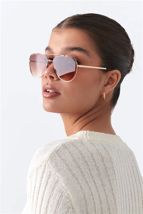 70´s Aviator Sunglasses Brun Dam Gina Tricot