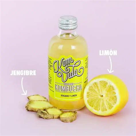 Kombucha Komvida Sabor Jengibre Y Limón Distribuciones San Roque