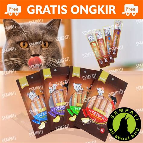 Jual Bio Creamy Cat Snack Gr Isi Pcs Makanan Kucing Basah Cat