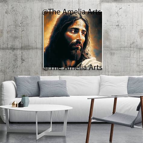 Jesus Abstract Painting Christ Artwork Jesus Art Digital - Etsy