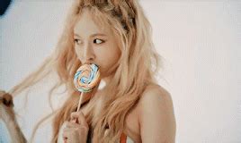 GifSpam Blonde HyunA The Luci Logs