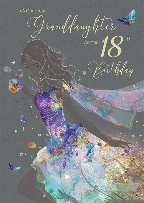 Granddaughter 18th Birthday Card Greeting Cards Cherry Orchard Online