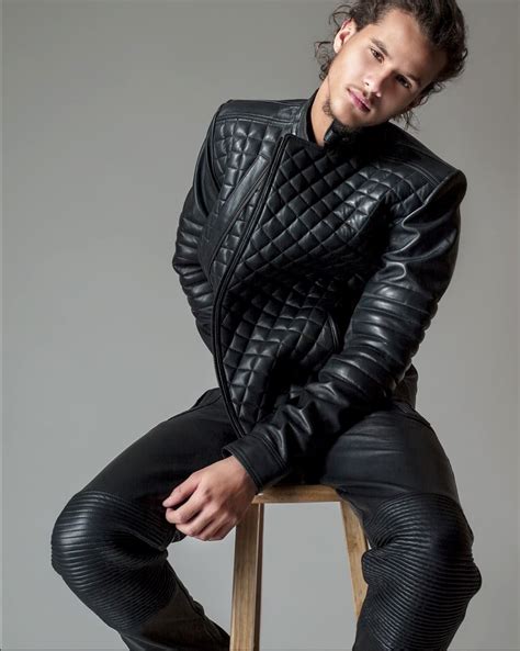 Shinyhide Leather Outfit Leather Jacket Men Leather Fashion Leather Men Black Leather