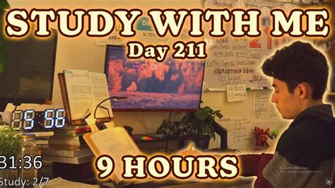 Live Hour Day Study With Me Pomodoro No Music Rain