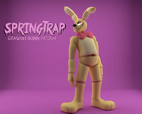 Grawolfquinn Springtrap 2 By Some Geeky Animator On Deviantart