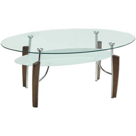 Bowery Hill Piece Glass Top Coffee Table Set In Cappuccino Kroger