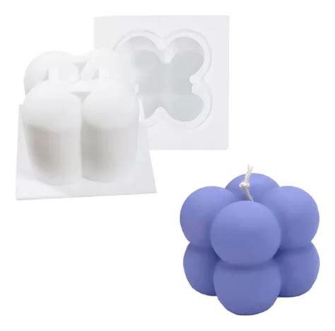 Molde Silicone Cubo Bolinhas Cm Branco Transparente Mercadolivre